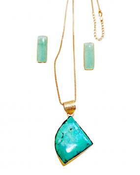 Faceted Turquoise Pe....
