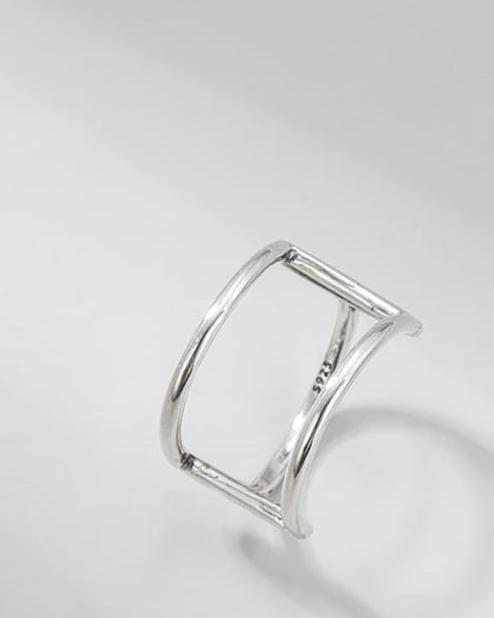 Ryam Geometric Sterling Silver Ring