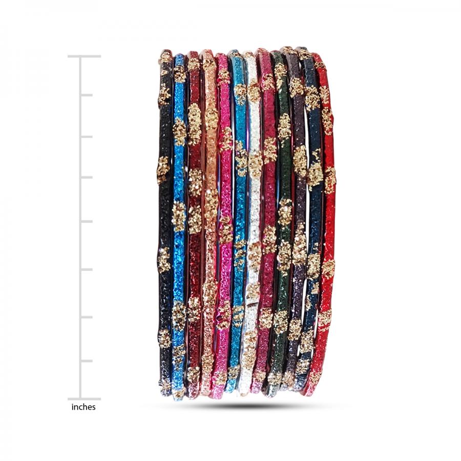 BO'BELL Beautiful Multicolour Bangles (MultiColor)