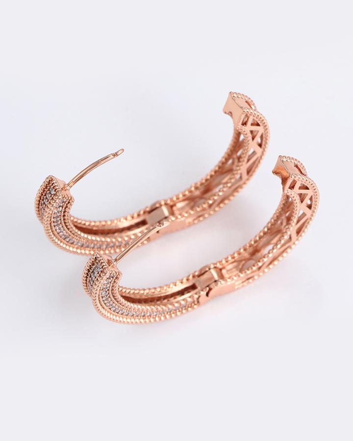 Clara Rose Gold Hoop