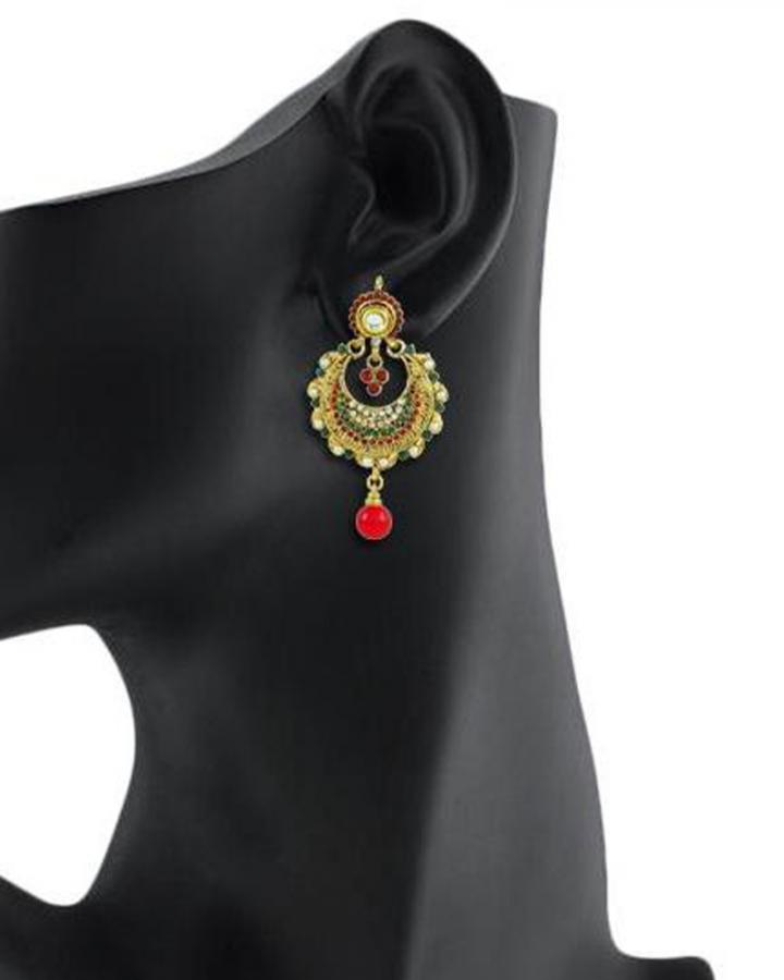 Bo'Bell Exotic Traditional Designer Earring/MULTI