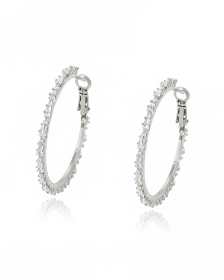 Cubic Bling Hoops