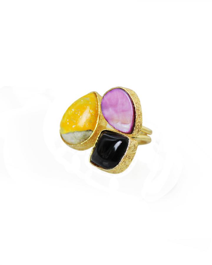 Amber Lilac Ring