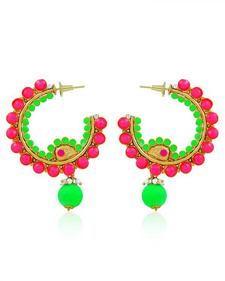 Bo'Bell Exquisite Neon Beautiful Designer Earring/MULTI