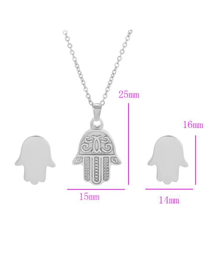 Hamsa Beau Necklace Set