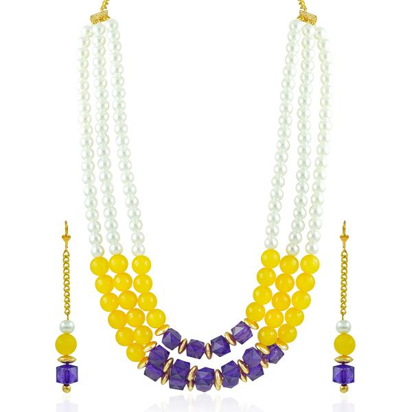 Bo'Bell Fusion Beads Chic Fashion Bollywood Necklace Set/MULTI