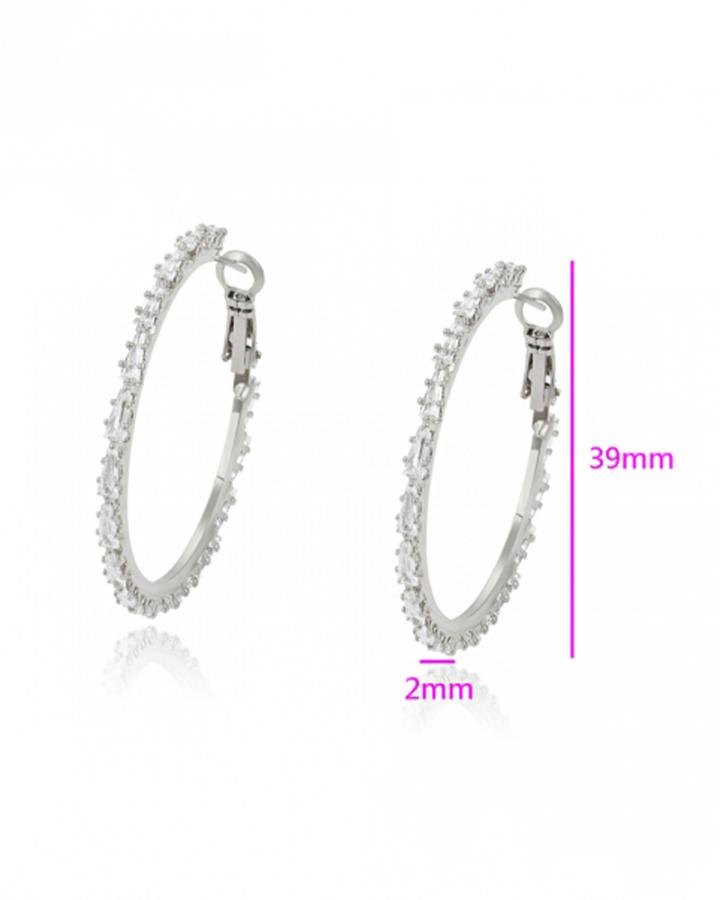 Cubic Bling Hoops