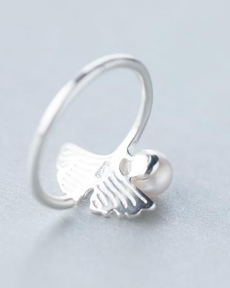 Dori Pearl Sterling Silver Adjustable Ring