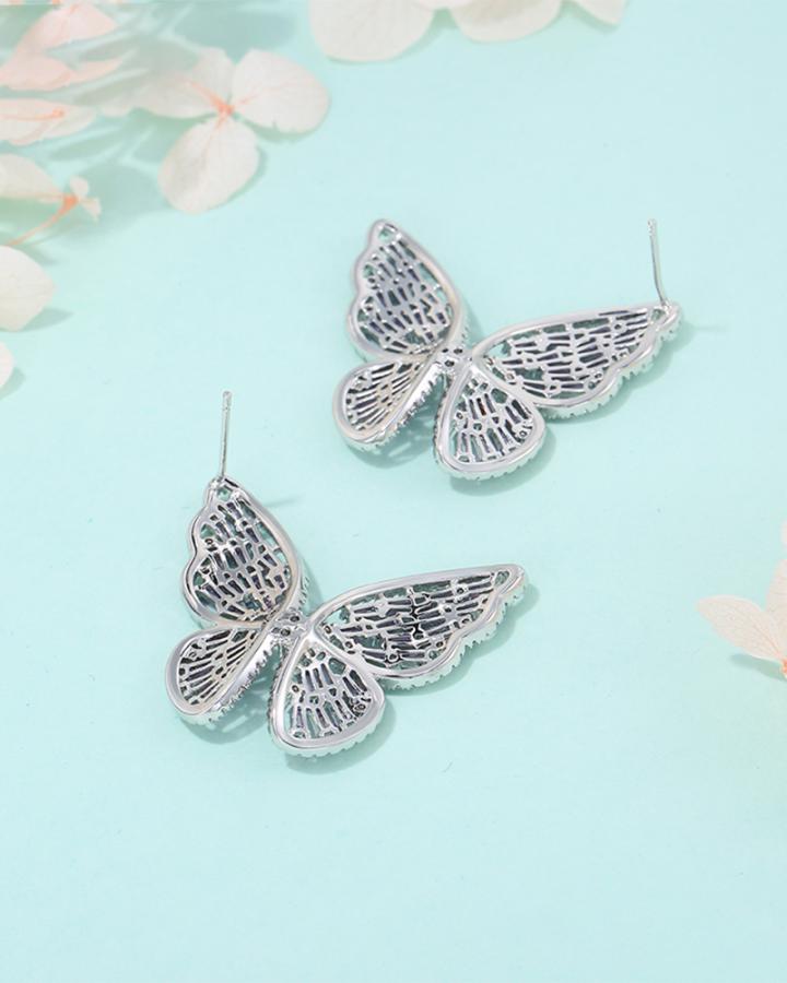 Butterfly Zirconia Earring