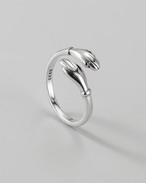 Big Hug Sterling Silver Ring