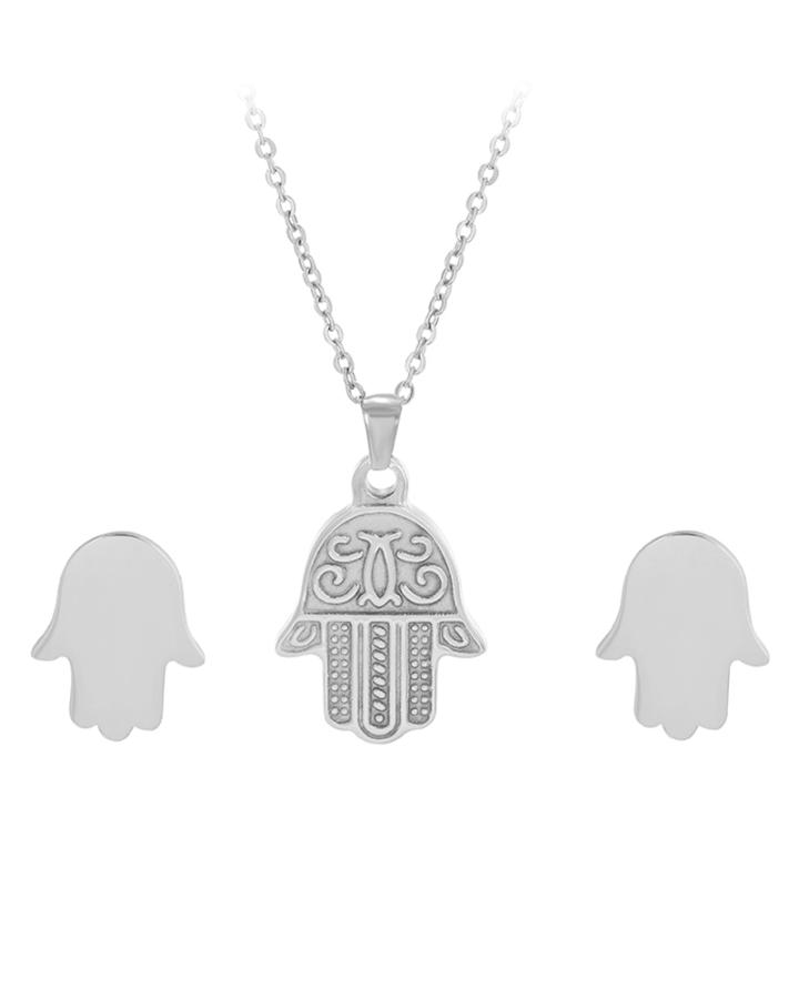 Hamsa Beau Necklace Set