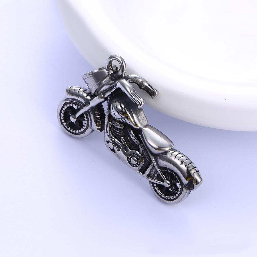 Bo'Bell Funky Chunky Bike Sterling Silver Men's Jewelry Pendant/SILVER