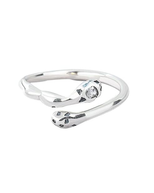 Lennox Serpent Sterling Silver Adjustable Ring