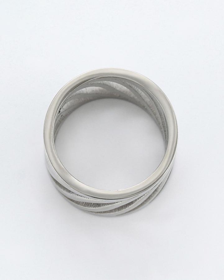 Spiral Wheel Stainless Ring