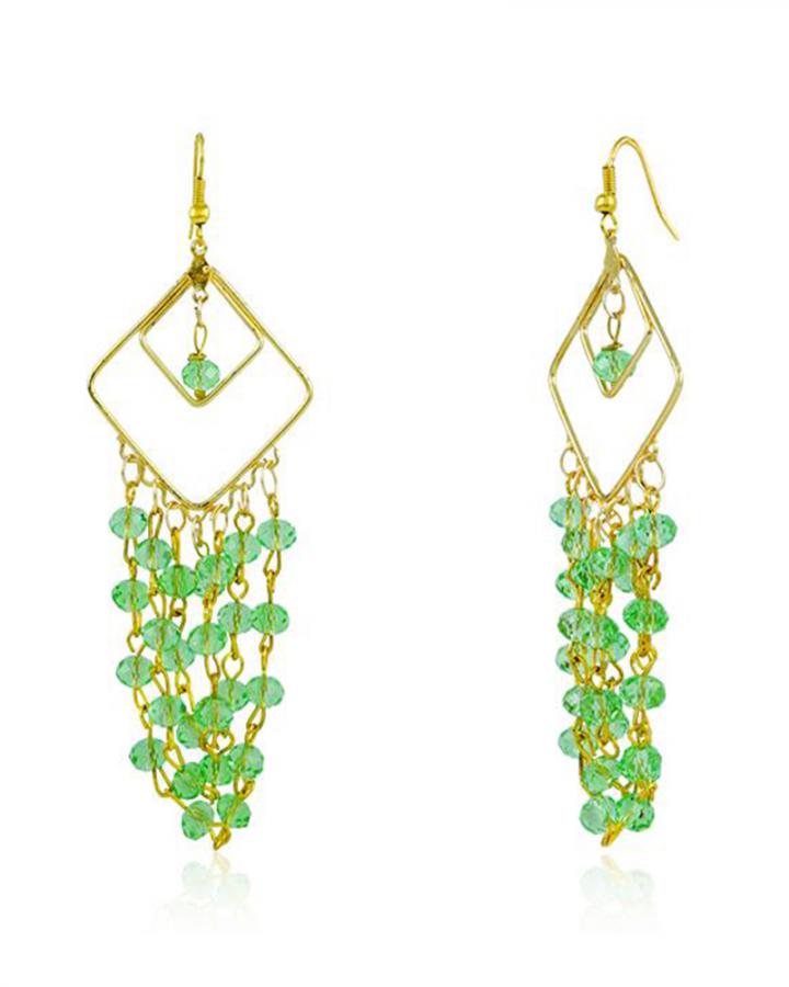 Bo'Bell Trendy Chic Designer Earring/GREEN