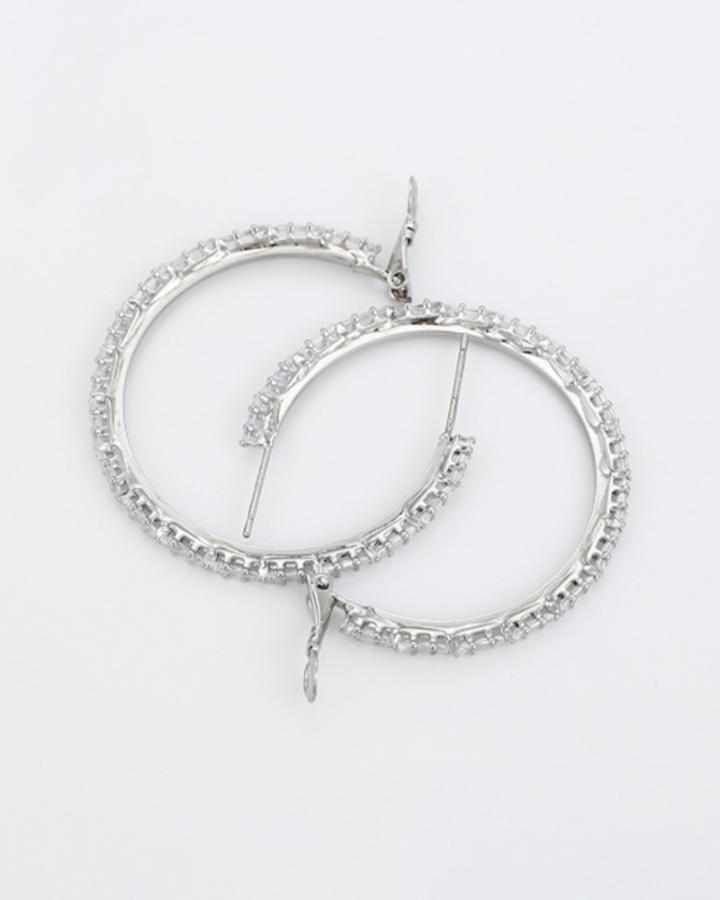 Cubic Bling Hoops