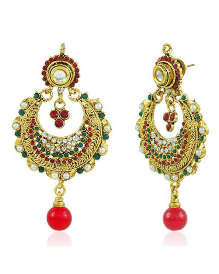 Bo'Bell Exotic Traditional Designer Earring/MULTI