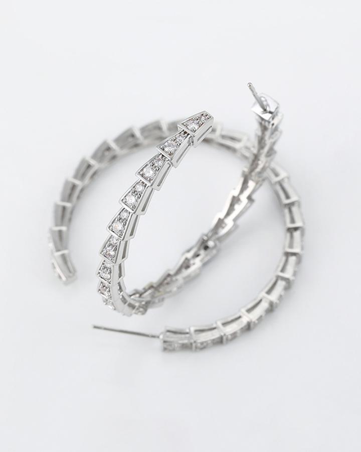 Aurora Leaf Hoops