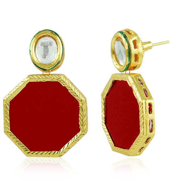 Bo'Bell Delicate Sweet Hexagon Sheet Fusion Earring