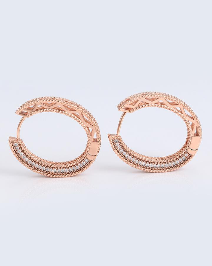 Clara Rose Gold Hoop