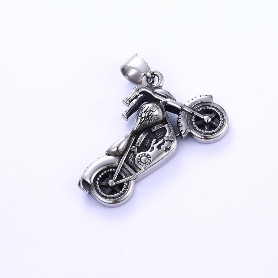 Bo'Bell Funky Chunky Bike Sterling Silver Men's Jewelry Pendant/SILVER