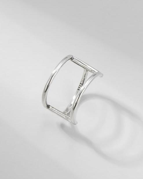 Ryam Geometric Sterling Silver Ring