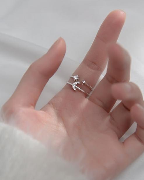 Dream Star Sterling Silver Adjustable Ring