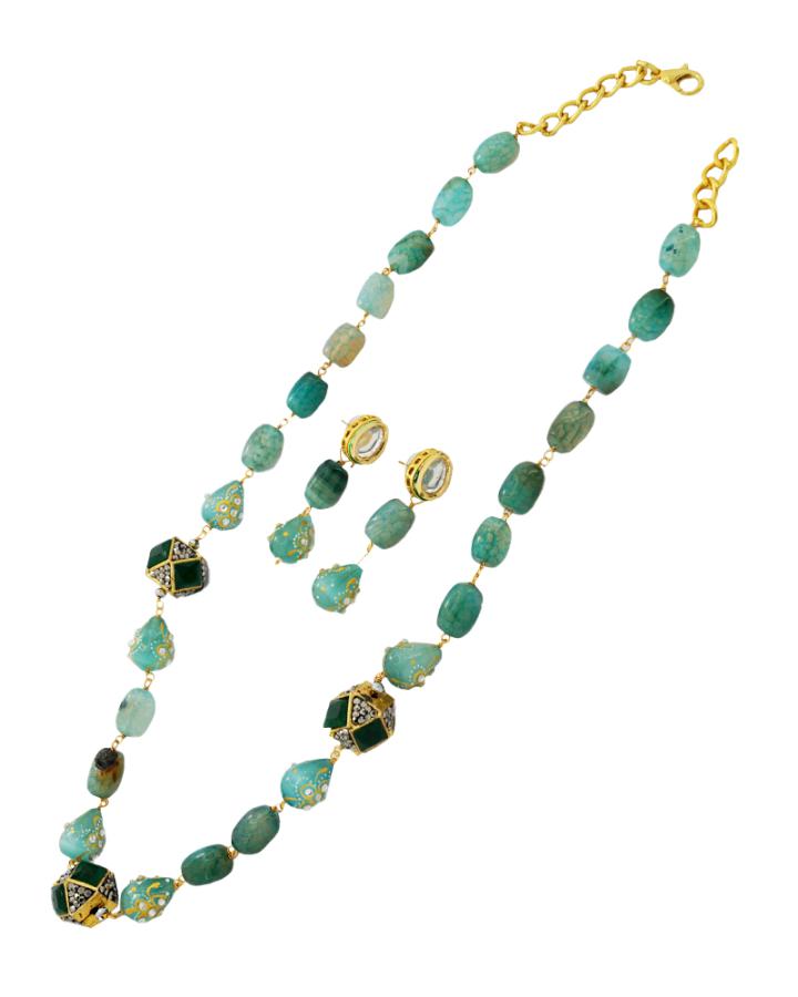 Amalia Agate Necklace Set