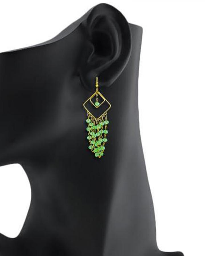 Bo'Bell Trendy Chic Designer Earring/GREEN