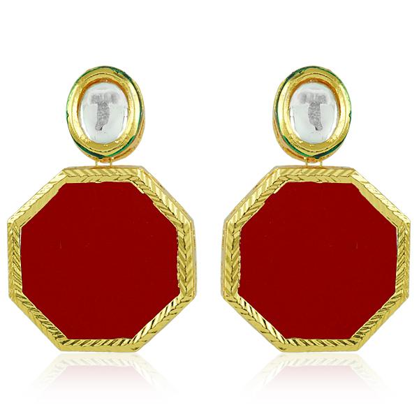 Bo'Bell Delicate Sweet Hexagon Sheet Fusion Earring