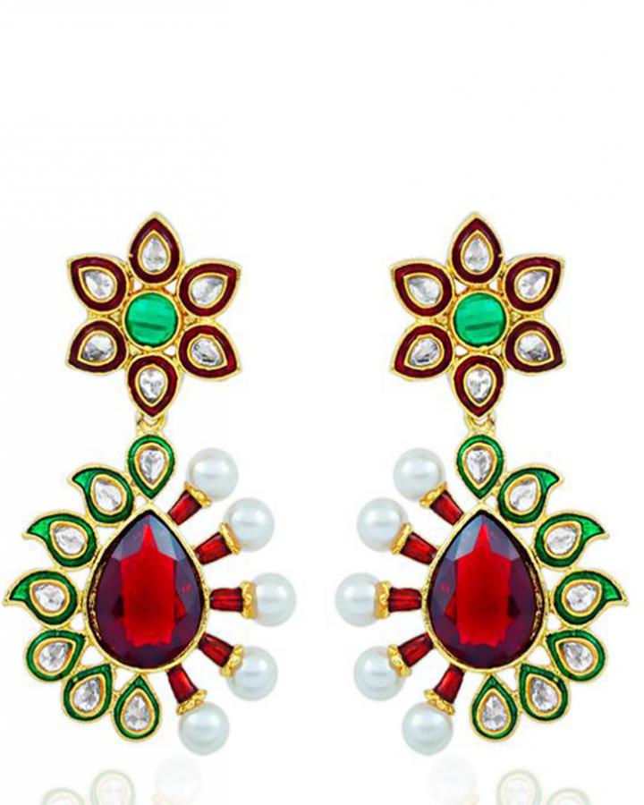 Bo'Bell Classic Artisanal Striking Designer Earring/MULTI