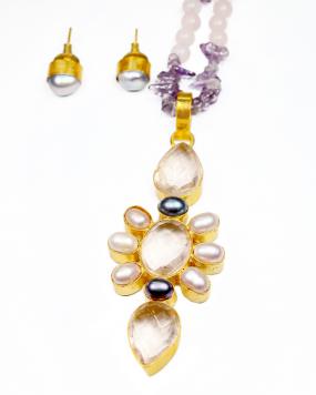 Amethyst Fern Neckla....