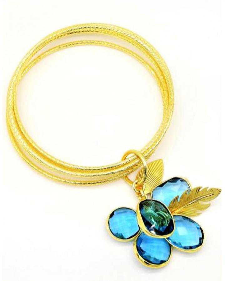 Aqua Charms Bangle