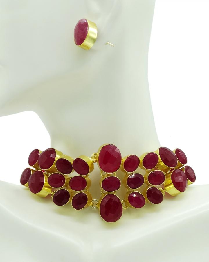 Azalia Quartz Choker Set