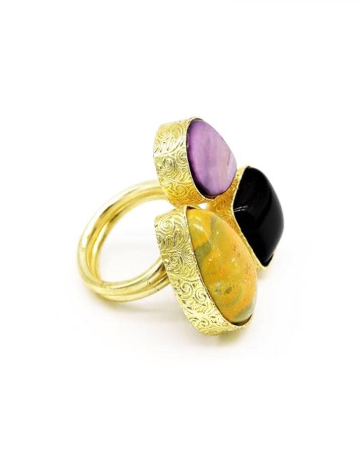 Amber Lilac Ring