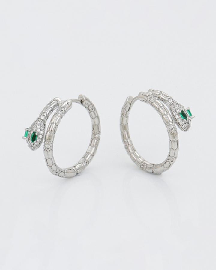 Serpent Bling Hoop