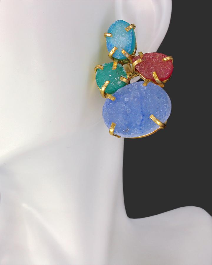 Dynamite Blues Earring