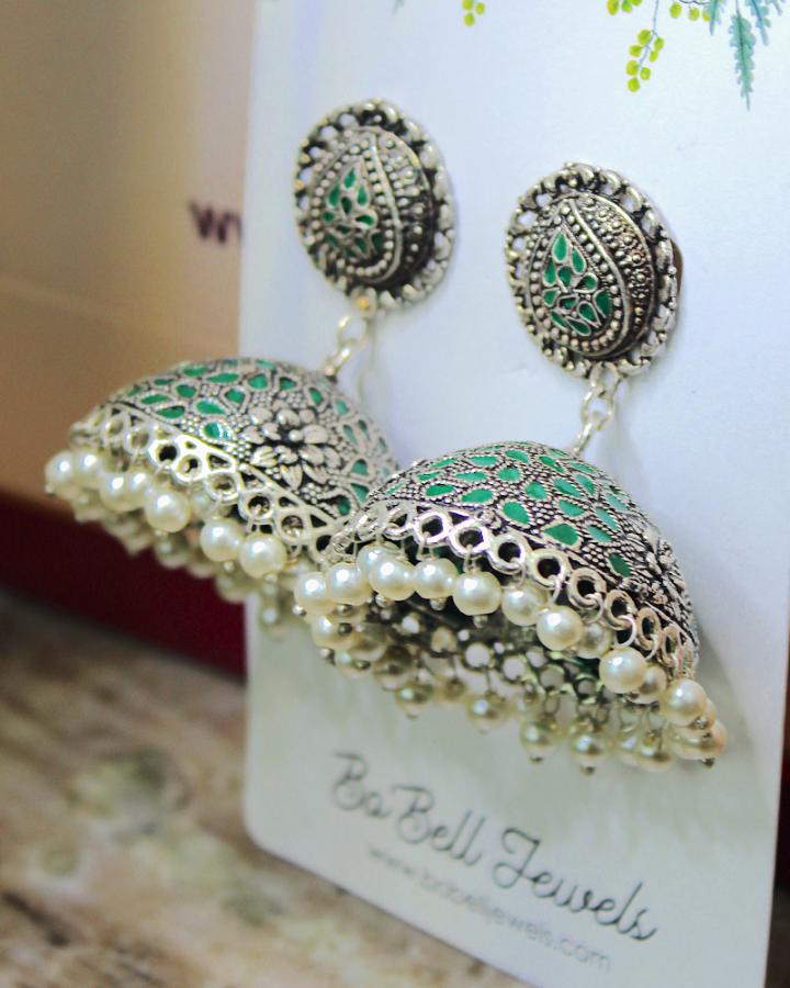 Oliver Minty Earrings