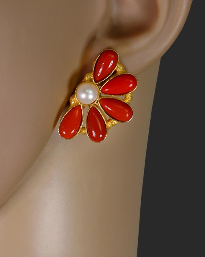 Crescent Bloom Earring