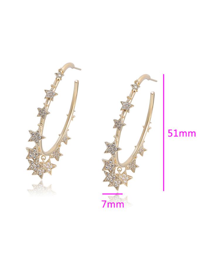 Twinkle Star Hoops 