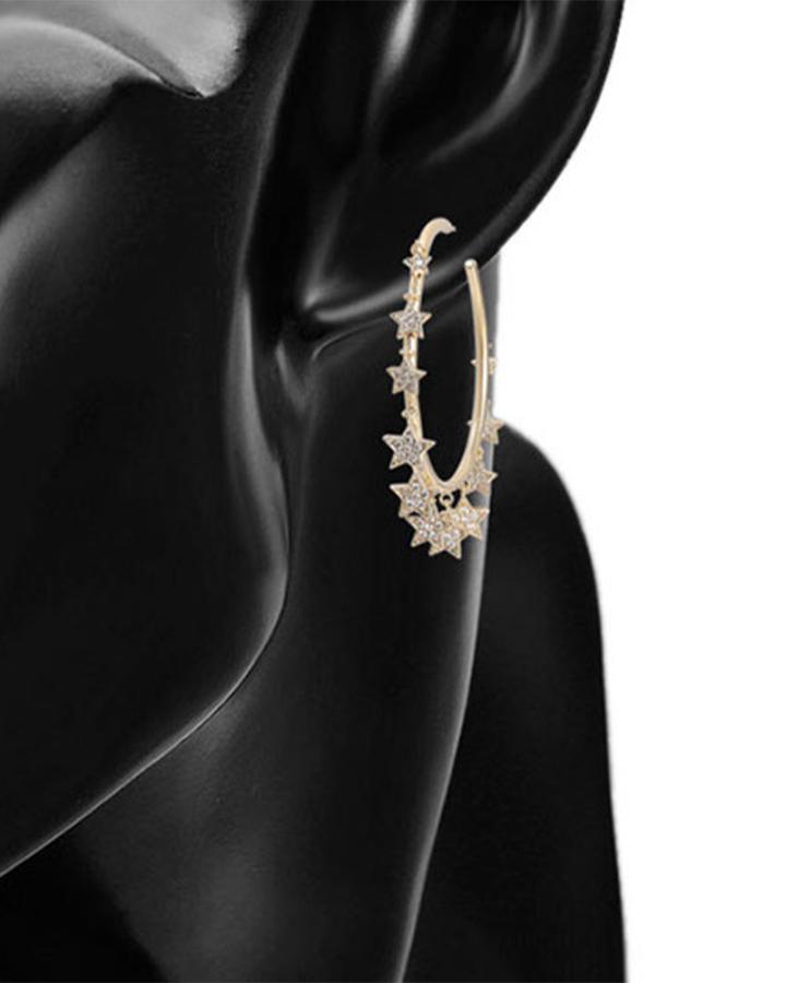Twinkle Star Hoops 