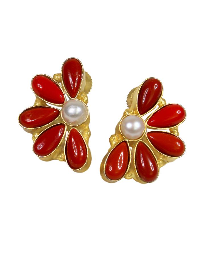 Crescent Bloom Earring