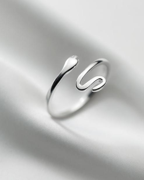 Serpent Sterling Silver Ring