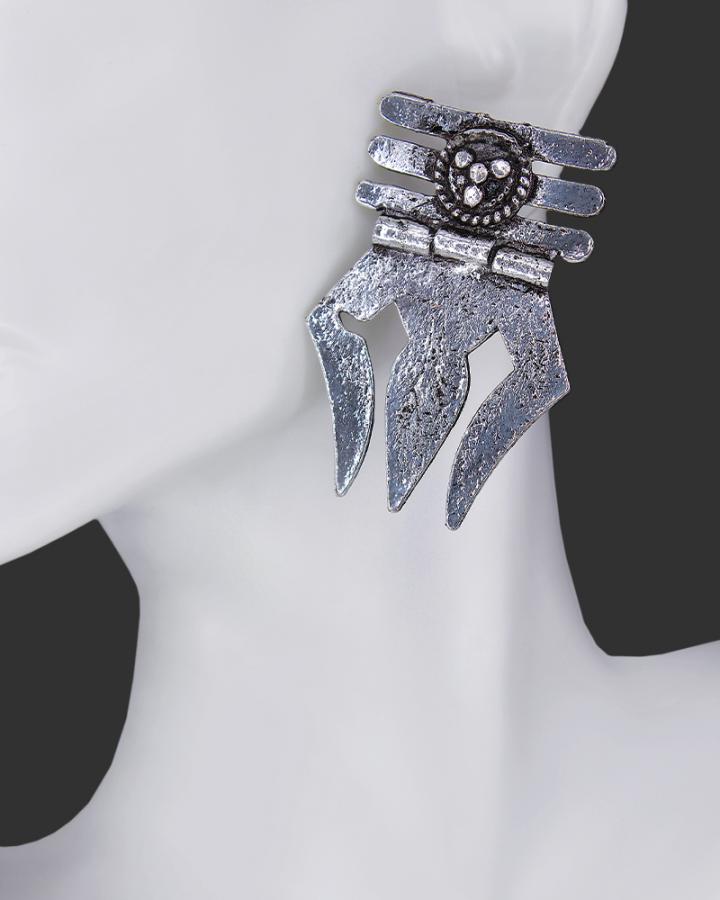 Trisula Grey Earring