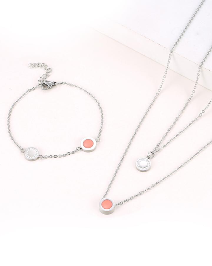 Honey Luna Stainless Steel Necklace Set