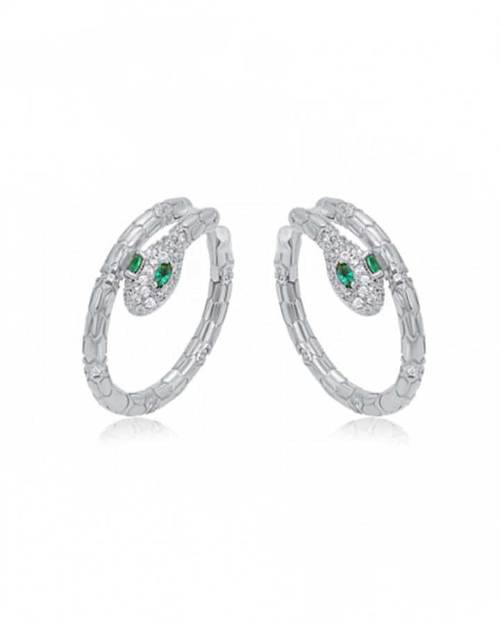 Serpent Bling Hoop