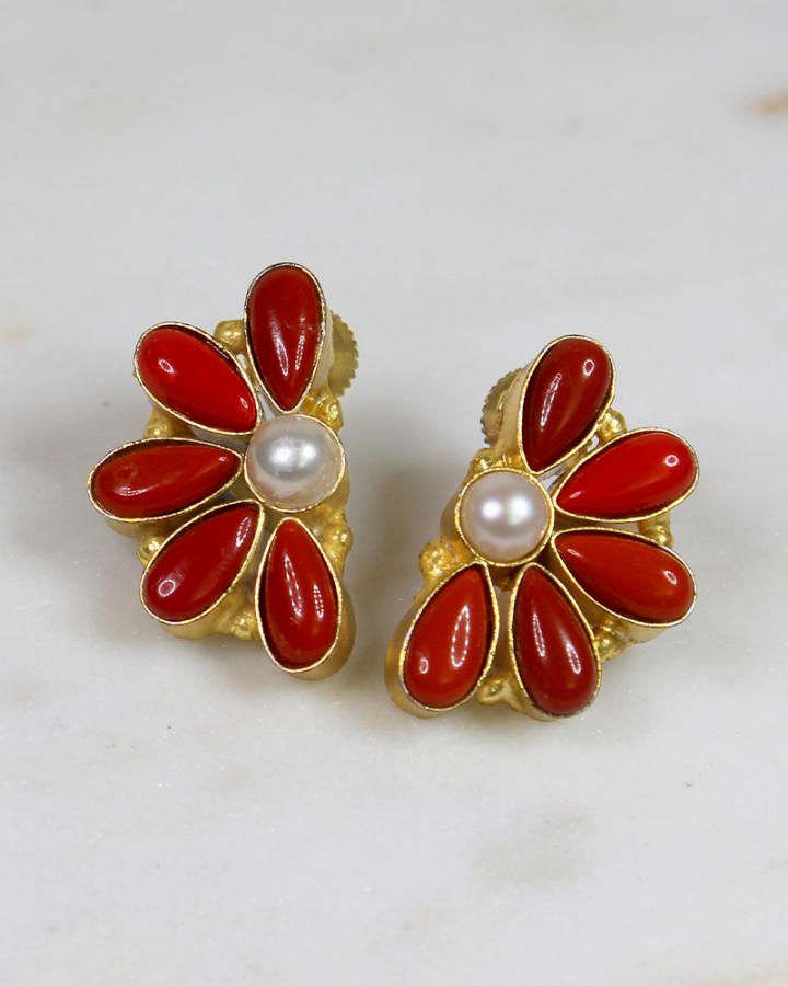 Crescent Bloom Earring