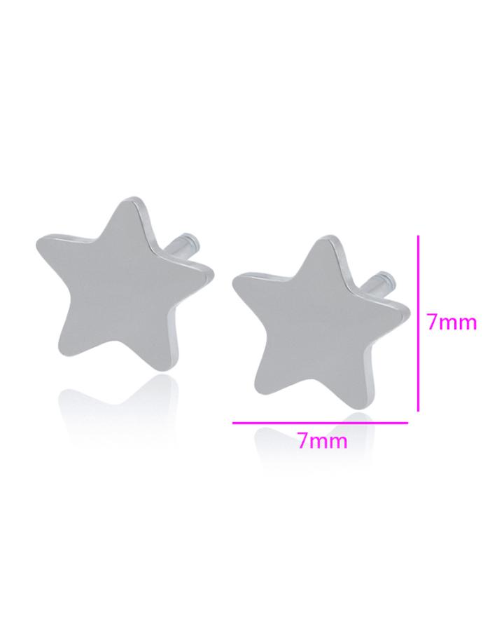 Tiny Star Stainlesas Steel Stud