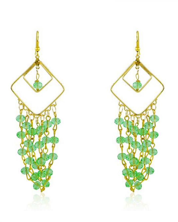 Bo'Bell Trendy Chic Designer Earring/GREEN