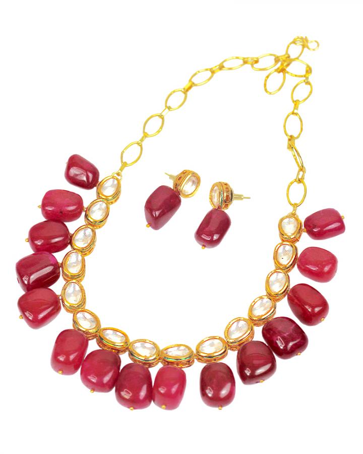 Ruby Rose Necklace Set